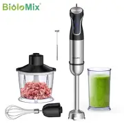 5 in 1 Immersion Hand Blender,1500W Blender with 304 Stainless Steel Blade,Food