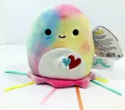 NWT Multicolor Janet Jellyfish 5" Plush Valentine's Day Squishmallows Kellytoy