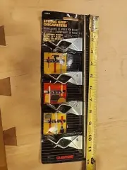 Crawford SG4 Sliding Spring Grip Organizer 11" Silver Metal 4 Hook Wall Mount