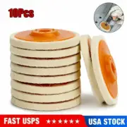 10 Pcs 4" Wool Polishing Discs for Angle Grinder Finishing Wheel Buffing Pads