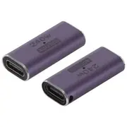 USB Type C Socket to USB Type C Socket Extension Adaptor - Left/Right