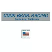 Cook Bros. BLUE fork decals with FLAG - Old school bmx