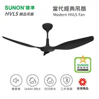 在飛比找松果購物優惠-SUNON Modern HVLS Fan 吊扇 60吋 黑