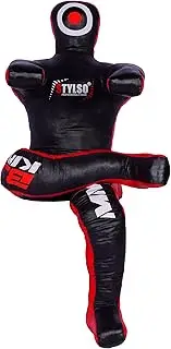 Stylso Wrestling Dummy Grappling Dummies - BJJ Dummy MMA Judo Karate Training jiu Jitsu Dummy Un-Filled - Sitting - Size: 5ft / 60 inches (Black - Blue - Red - Yellow)