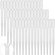200 Pcs 3mL Plastic Liquid Dropper Transparent Pasteur Disposable Graduated Pipettes Eye Dropper for for Liquid Transfer in Labs Essential or Oils (200)
