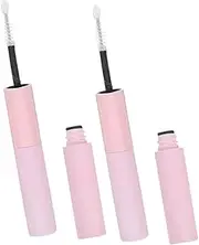 2pcs Quick-Dry False Eyelash Glue Strong Hold Eyelash Adhesive Lash Extension Glue Sealing Glue Sealed False Eyelashes Waterproof False Eyelashes Saliva Plug Pink Plastic Shell