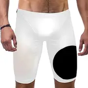 [VBFOFBV] Men's Printed Jammer Swimsuit Swim Shorts, Polka Dots Modern Art White Black