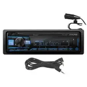 ALPINE UTE-73BT Digital Media Bluetooth Car Stereo Receiver w/USB+AUX Cable