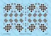 Auto Masters Decals Checkered Flags Decal Set Multiple Sizes Set 2