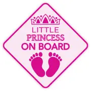 LITTLE PRINCESS ON BOARD Baby Sign 5"x5" Sticker Decal Buy2Get3rdFREE Made in US