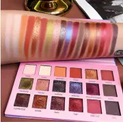 New Huda Moji Glazed Makeup Eyeshadow Palette 18 Colour Shimmer Pigmented.