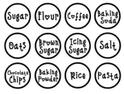 Household Labels, Kitchen, Pantry, Vinyl Personalised, bulk