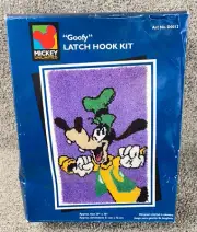 Vintage Disney Caron Mickey Unlimited Goofy Latch Hook Kit New In Package