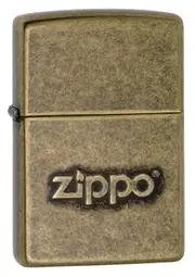 Zippo Lighter - Antique Brass Stamped Zippo