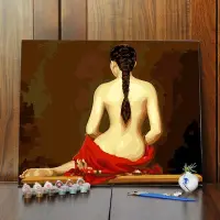 在飛比找Yahoo!奇摩拍賣優惠-熱銷 -現貨 diy手繪填色數字油畫裸女人物人體藝術客廳裝飾