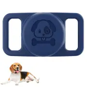 AirTag Dog Collar Holder Water Resistant Airtag Protective Cover for Apple-Blue