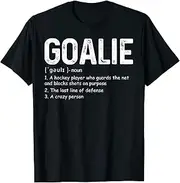 [X.Style] Funny Goalie Definition Soccer Hockey Gear Goalkeeper ds404 T-Shirt Black