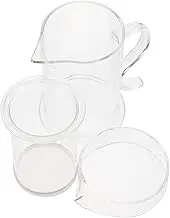 Amosfun 1 Set Tea Set Tea Teacups Lids Heater Hot Coffee Mug Insulated Coffee Cup Infuser Drink Tea Strainer Pump Jasmine Green Tea Control Whisk Mugs Dispenser Warmer Water Jug Glass