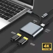 Adapter USB 3.0 Type-C to Dual HDMI Screen Expansion Docking Station USB C Hub
