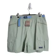 Patagonia Short Women L Salvia Green Outdoor Everyday Gorpcore Hiking 57456SP23
