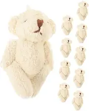 Toyvian 10Pcs Bear DIY Tiny Bear Doll Accessories for Clothing Scarves Hats for Craft Projects and