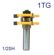 1PC 1/2" Shank Tongue and Groove Assembly Router Bit S