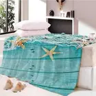 Mirror Honing Celebrate Tax Light 3D Warm Plush Fleece Blanket Picnic Sofa Couch
