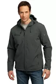 J706 Port Authority Textured Hooded Soft Shell Jacket