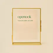 Openook Gold Hinge Photo Frame, 20cm x 25cm - Large