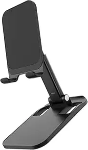 1pc Mobile Phone Holder Foldable Phone Stand Rack Flexible Phone Holder Car Rotating for Folding Multifunctional Phone Stand Fully Foldable Phone Mount Cell Phone Stands Abs Black