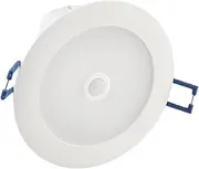 HUBER LED Downlight [6 W 900 lm] with PIR Motion Sensor Flush-Mounted Motion Sensor Recessed Spotlight with Motion Sensor