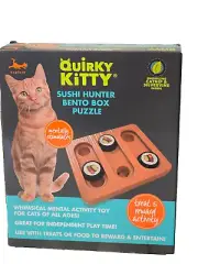 Quirky Kitty Sushi Hunter Bento Box Puzzle Toy for Cats Lot of 2 NEW-SEALED