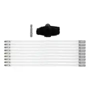 Brush Head Rod Screw Stoves Cleaner Brush Fireplace Kit Tool Set Nylon