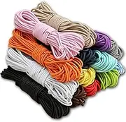 PerkHomy Bungee Shock Cord Rope Marine Grade Heavy Duty Polyester Bungie Elastic Stretch String for Kayak Strap Tarp Tie Down Canopy Boating Camping Tent Crafting Patio （Gold-1/4 x 25'）