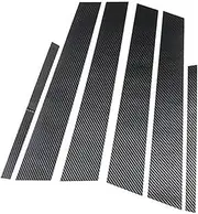LUMIXE 6 Pcs Car Door Window Pillar Post Cover Trim, for Chrysler, 300C 2015-2023,B-Carbon Fiber Look Auto Window Pillar Molding