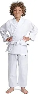 [Ippon Gear] IPPONGEAR Unisex Youth Beginners 2 Kids Judo Suit, White, 150 EU