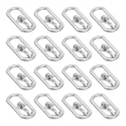 40Pcs Metal Roller Buckles, 5.5mm - 0.22" Sewing Mini Buckle (Silver, 16.5mm)