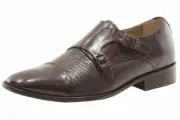 Giorgio Brutini Men's Jotham 249062 Brown Leather Monk-Strap Loafers Shoes 9.5