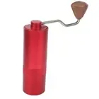 (Red 30g)Mini Stainless Steel Manual Coffee Grinder Coffee Bean Mill Machine