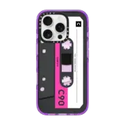iPhone 16 Pro Impact Case MagSafe Compatible CASETiFY MiXTAPE - Pink Remix