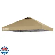 CROWN SHADES 12x12 Pop Up Canopy Replacement Canopy Tent Top Cover, Khaki (On
