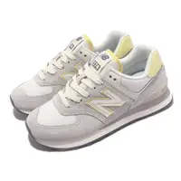 在飛比找ETMall東森購物網優惠-New Balance 休閒鞋 574 女鞋 灰 奶油黃 I