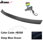 Fits 16-21 Honda Civic X Type R Rear Add-on Gurney Flap Lip Painted #B580 Blue (for: Honda Civic)