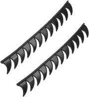 BESPORTBLE 2Pcs Motorcycle Helmet Spike Strip Stickers Creative Decals for Customizing Helmets Easy Installation Unique Design for Motorcycle Parties and Events