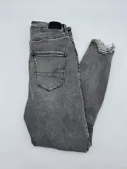 American Eagle woman next level Curvy Hi-rise jeggings ripped stretch size 8 S