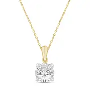 1.50ct Laboratory Grown Diamond Solitaire Necklace in 9kt Yellow Gold
