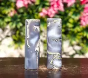 Natural Blue Lace Agate Harmonizers Aura Metaphysical Power Spirit Stone 4"