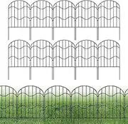 Garden Fence - Decorative Garden Fence | 10x Decor Fencing Temporary for Pet Area Flower Bed Patio Yard Lawn Outdoor Weather Resistant