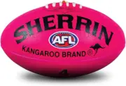 AFL KB Synthetic Supergrip Football Pink