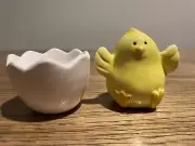 Chick with Egg Shell, Salt and Pepper Set